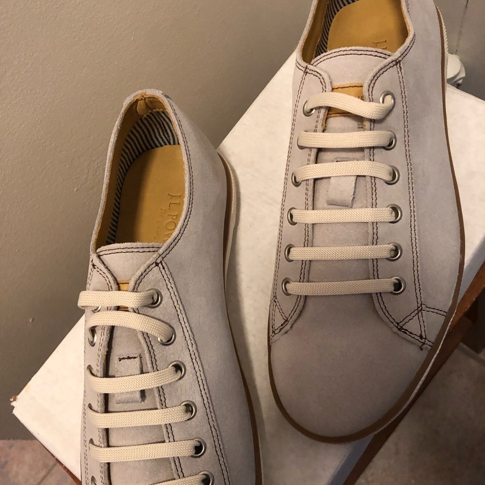 J.L. POWELL MEN’S SUEDE SNEAKERS